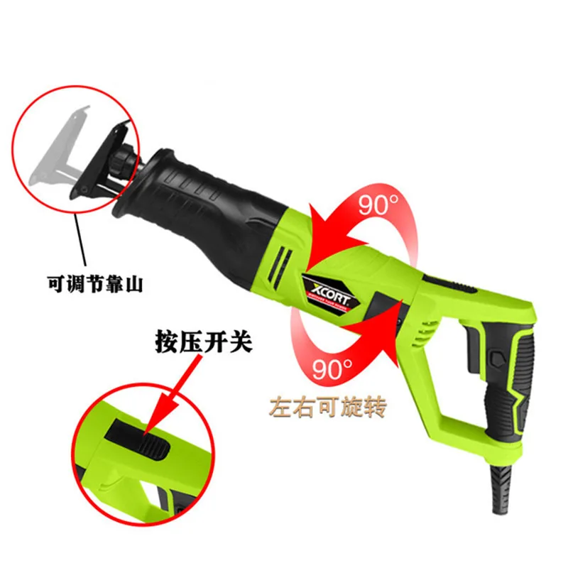 High-power Saber Saw Household Hand-held Reciprocating Saw Small Woodworking Chainsaw Metal Cutting Handsaw Drama