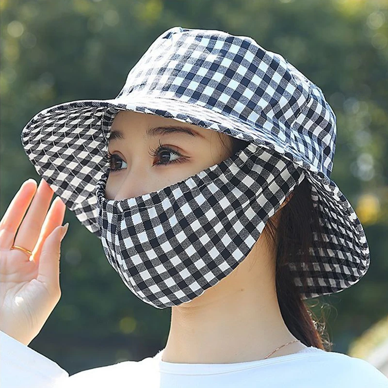 Солнечная шляпа для подключения на открытом воздухе — дышащая ветрозащитная маска для лица, интегрированная с летней крышкой маски для лица, подходит для активного отдыха