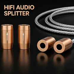 High Performance Cable Wire Pants Boot Y Splitter with audio speaker cable Splitter Aluminium Alloyconnector