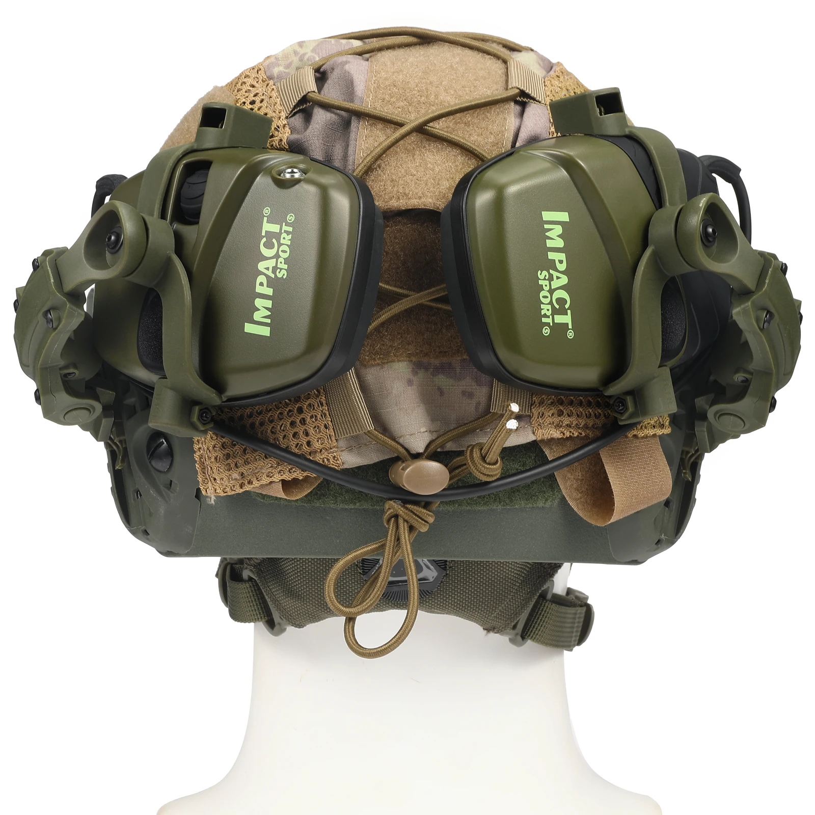 Impact Sport Electronic Shooting Headset, Capacete montado Ver, Captador de caça, Redução de ruído, Proteção auditiva