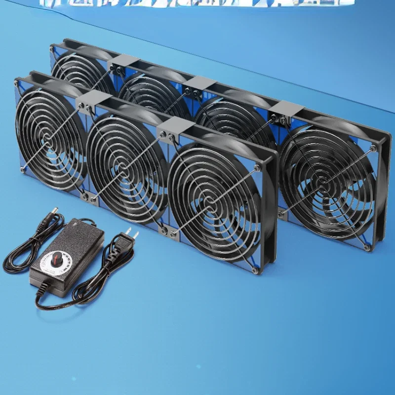 Large air volume and high speed violent fan 220V computer main cabinet chassis graphics card router cooling base