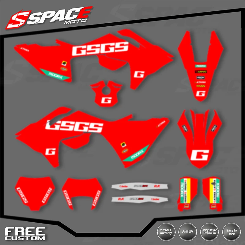 

SPACE Motorcycle Graphics Decals Stickers For GASGAS EC MC 2024 2025 2026 Decals Stickers Kits 010