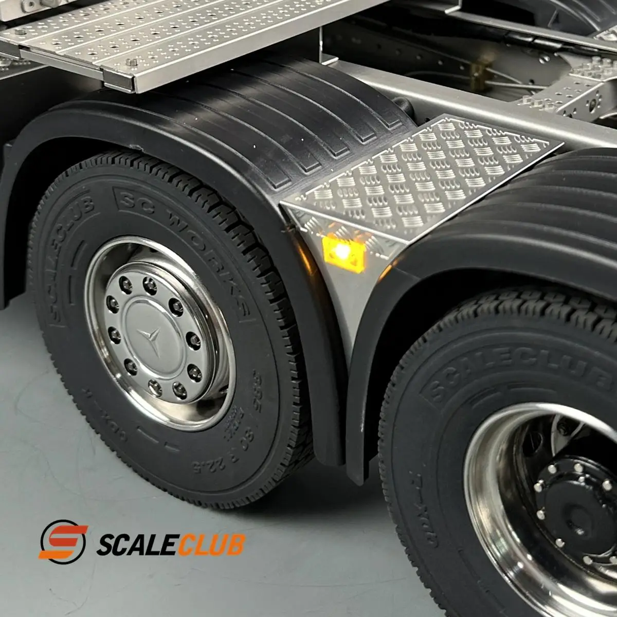 Scaleclub 1/14 Tamiya truck trailer truck fender pattern plate light width light side light