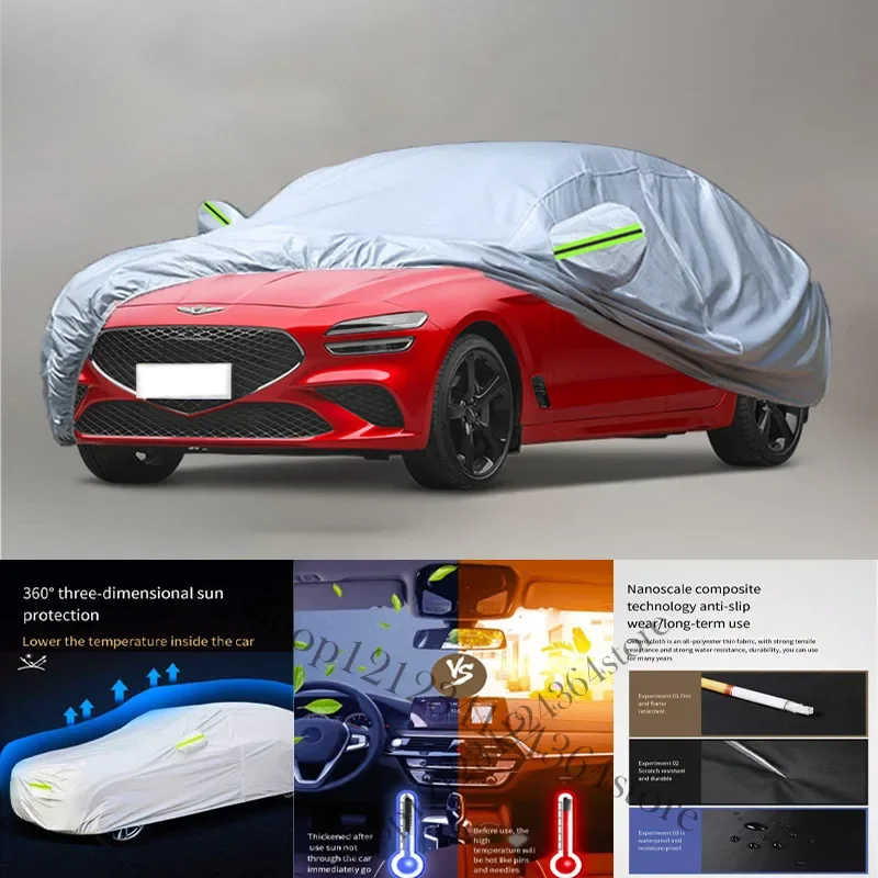 For Genesis G70 Auto Anti snow Anti dust Anti-uv Anti peeling paint And Anti Rainwater 210t car cover Car cover protection