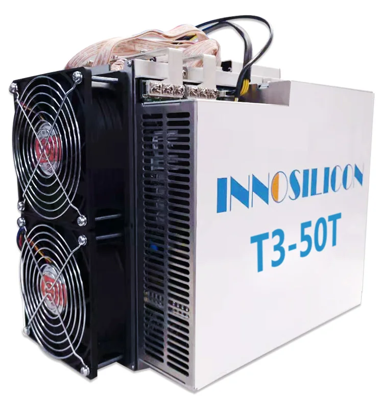 Asic Bitcoin Miner avec PSU, Innosilicon T3 50 T/S ShaMatte BTC BCH Mining Machine avec PSU Better STORWhatsMiner M21S ANTMINER T17 S17