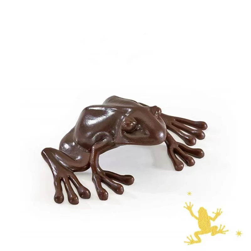 Chocolate Frog Prop Replica Figure Resin Craft Desktop Accessories Room Decor Ornament Children Kid Gift