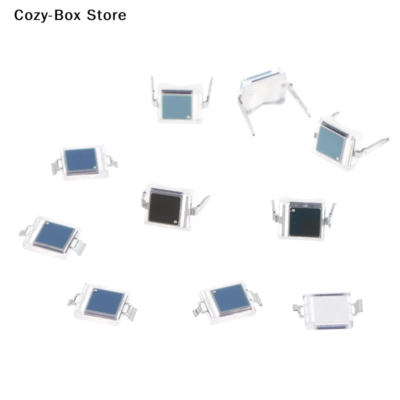 [ZY]5Pcs Photodiode BPW34S BPW34 Surface Mount/Direct Plug-in SMD-2/DIP-2 Silicon PIN Photodiode Infrared Receiver Tube[ZY]