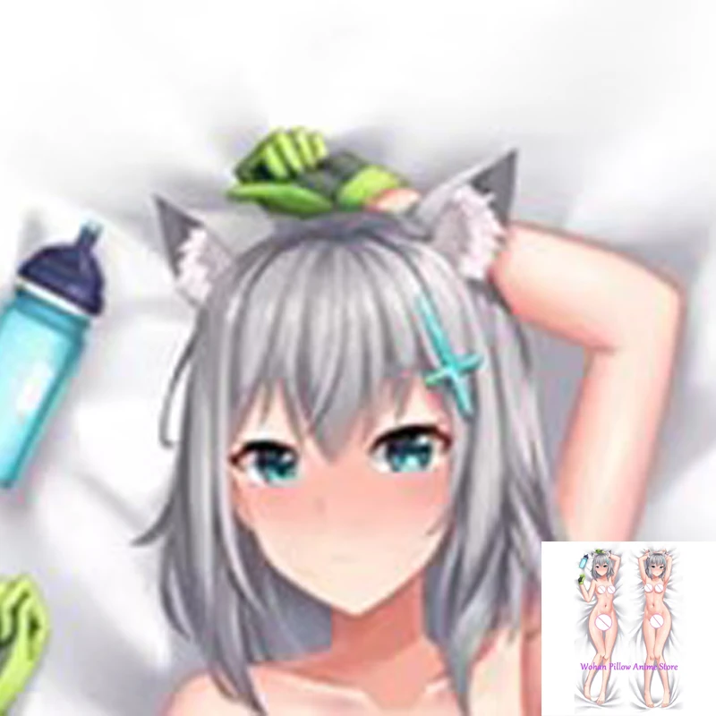 

Dakimakura Anime Pillow Cover Shiroko Double Sided Print Life-size Halloween Christmas Decoration
