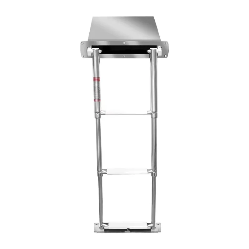 Stainless Steel 3-Step Concealed Box Telescopic Sport Swim Ladder for Boat