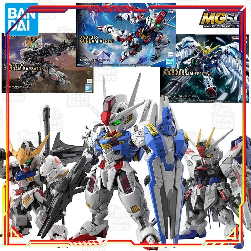 

Bandai Gundam Aerial ASW-G-08 Barbatos ZGMF-X10A Freedom Anime Action Figure MGSD Model Kit Collectible Toy for Fans