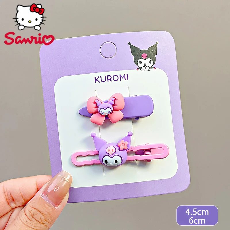 Sanrio Kuromi Haarclip Leuke Kuromi Grappige Haarclip Zoete Kinderen Cartoon Meisjes Favoriete Haaraccessoires Student Cadeau