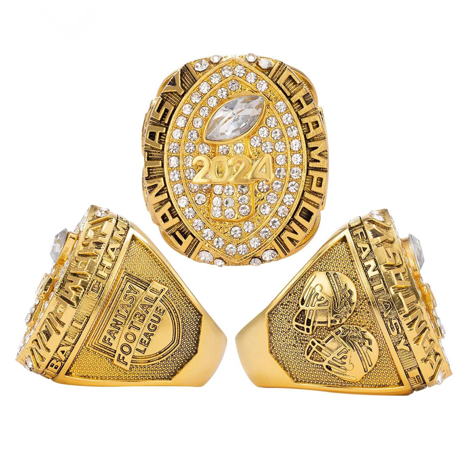 2024 Fantasy Football Championship Ring FFL WINIER Trophy Prize for Fans Men's Commemorative Gifts