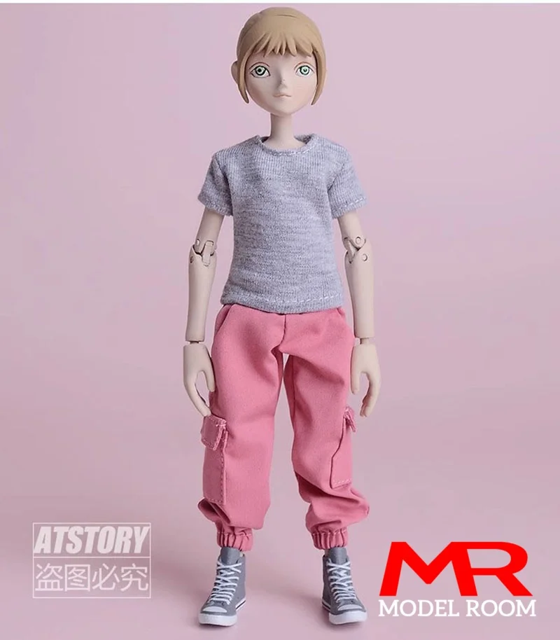 ATStory 1/12 Female Tshirt Hoodie Work Pants Pleated Skirt Clothes Model Fit 6'' SnailShell SHF Romankey Action Figure Body Doll