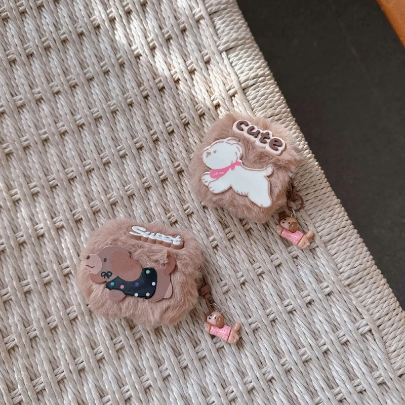 

Cute Plush Dog Earphone Cover Compatible with Appleairpods3/4Personalized CartoonPRO2/PRO3All Inclusive