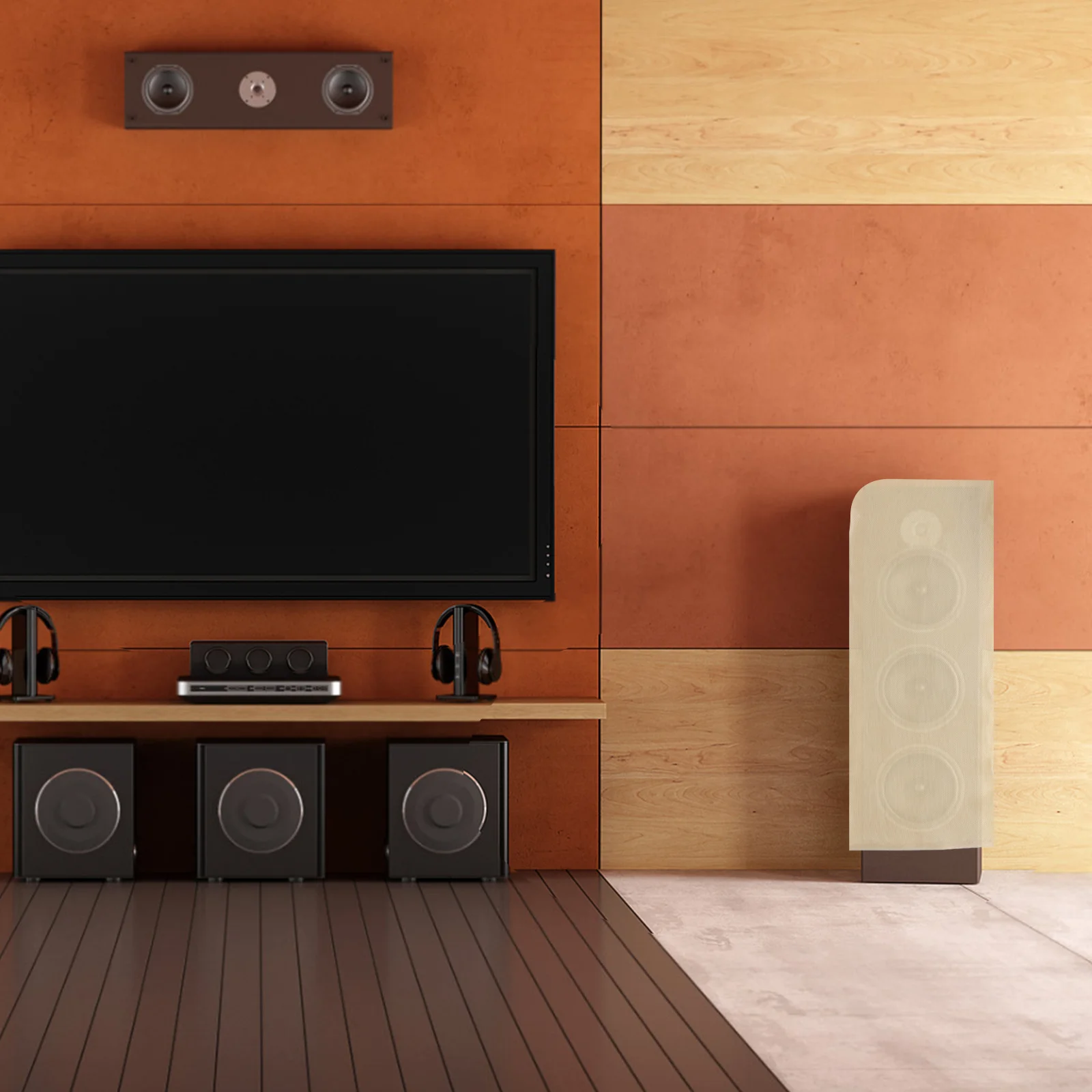 

Speaker Grill Cloth 155X56Cm Dustproof Acoustic Fabric Replacement Stereo Mesh Cover For Home Audio Speaker Box