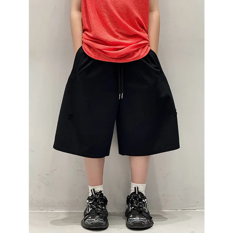 Baoduo children's clothing boys shorts children's pants summer thin boys five-point pants 2025 summer tide