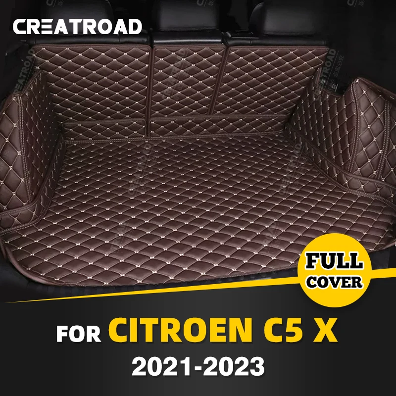 

Auto Full Coverage Trunk Mat For Citroen Citroen C5X 2021-2023 22 Car Boot Cover Pad Cargo Liner Interior Protector Accessories