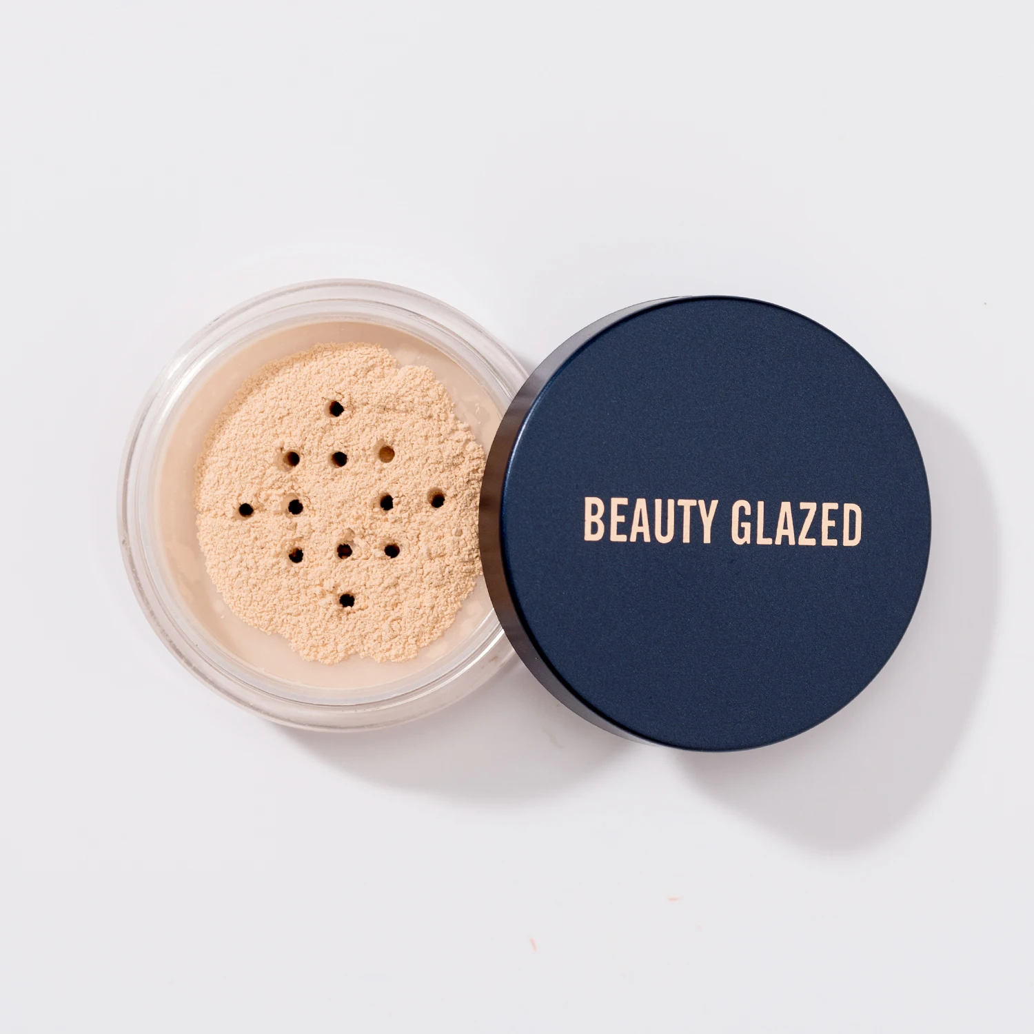 BEAUTY GEGLAZUURD los poeder Waterdicht Gewichtloos Zacht fluwelen vervaging met cosmetische bladerdeeg Oliecontrole Compact Powde Mak