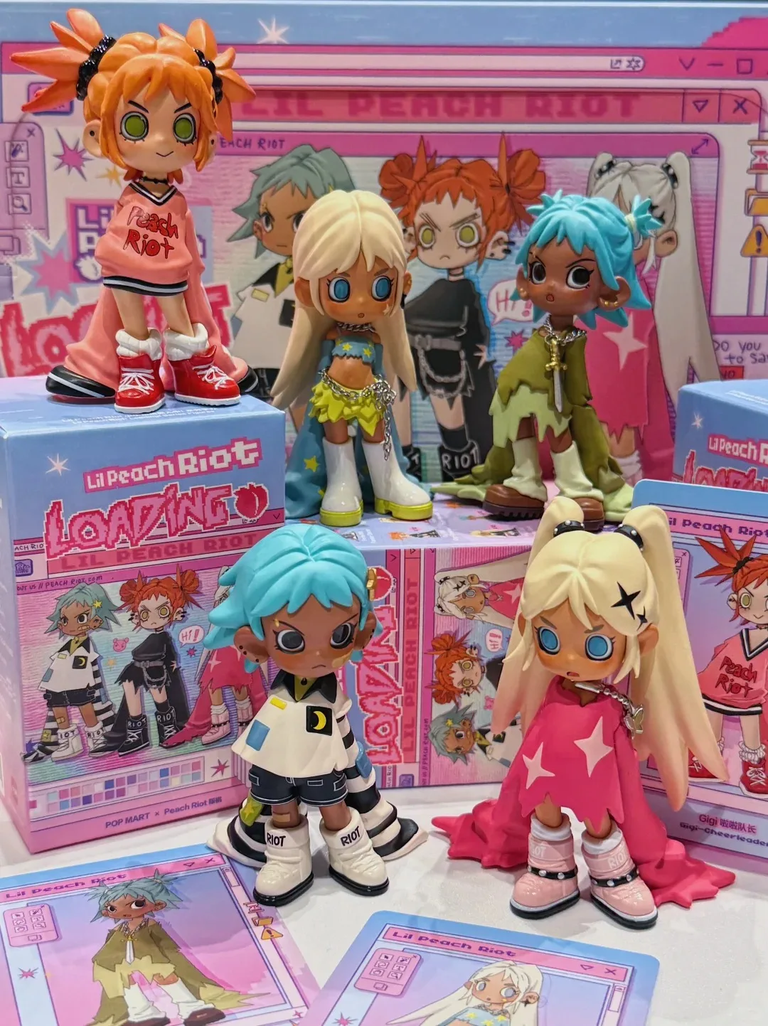 

POPMART Original Peach Riot in Loading Series Cute and Interesting Toy Surprise Collection Birthday or Xmas Gifts