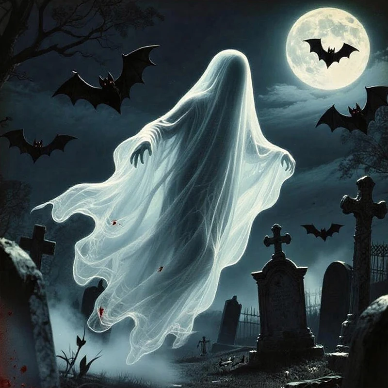 Halloween USB Projector Light Skull NightLight Ghost LED Lamp 360Degree Rotating Switchable Pattern Design Dark & Night Ambiance