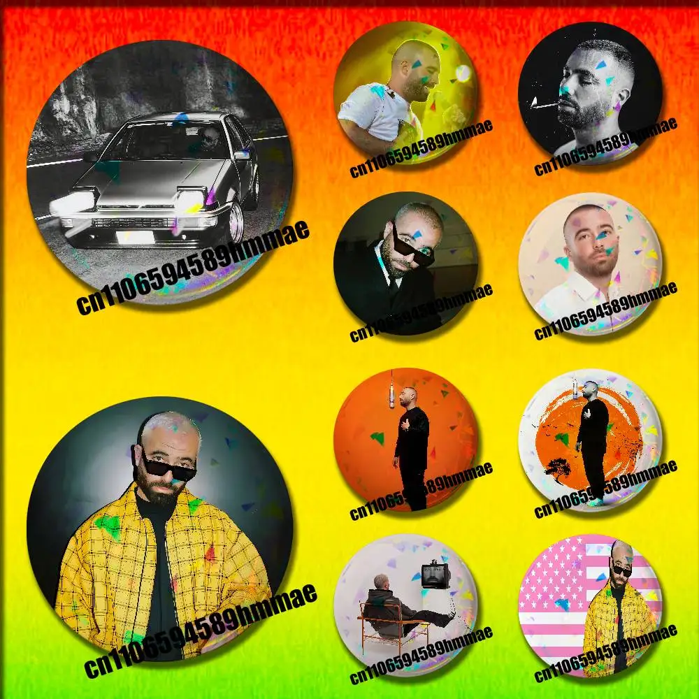 

For USA American Omer Adam Emblem Round Pins Insignia Badge Cover Ornament 75mm Cosplay Brooch Button