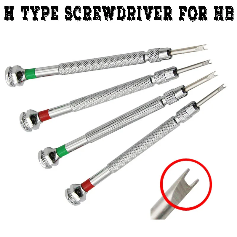 1PC H Screwdriver For HB Watch Strap Buckle V Remover U-type Screwdriver Special Repair Tool