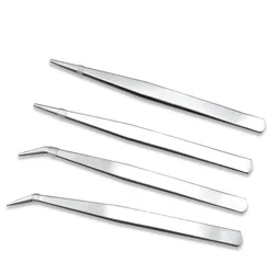 New Stainless Steel Straight Elbow Clips Epilator Precision Tweezers Tweezers Repair Tools Electronic Industry Tweezers