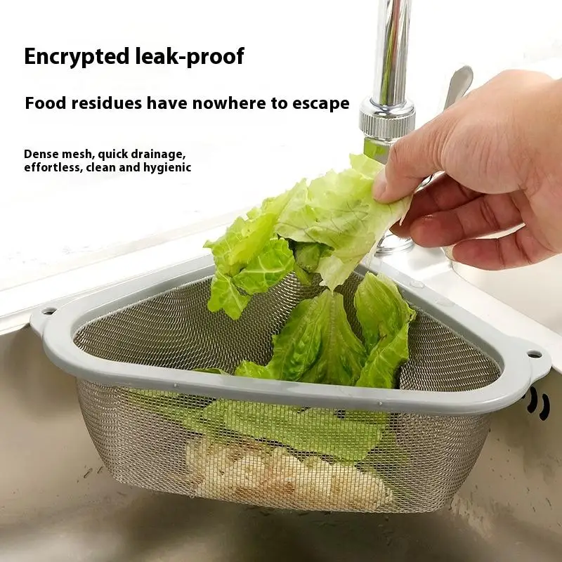 

Kitchen Sink Drain Basket Kitchen Residue Filtration Drain Rack Food Vegetable Drainage Filter