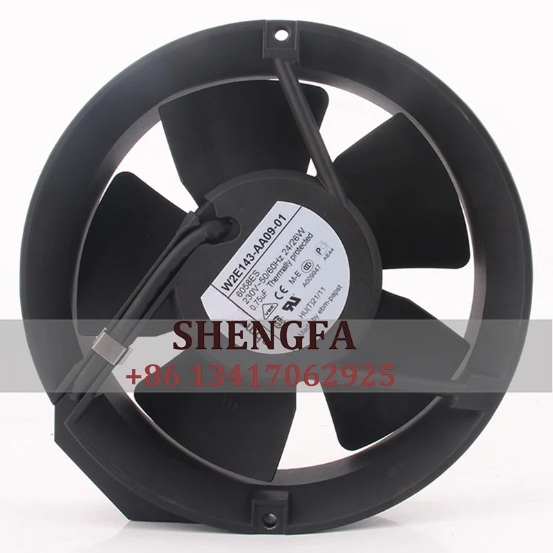 W2E143-AA09-01 230V AC 26W 258.9CFM Emerson Drives Cabinet Inverter Axial Cooling Fan