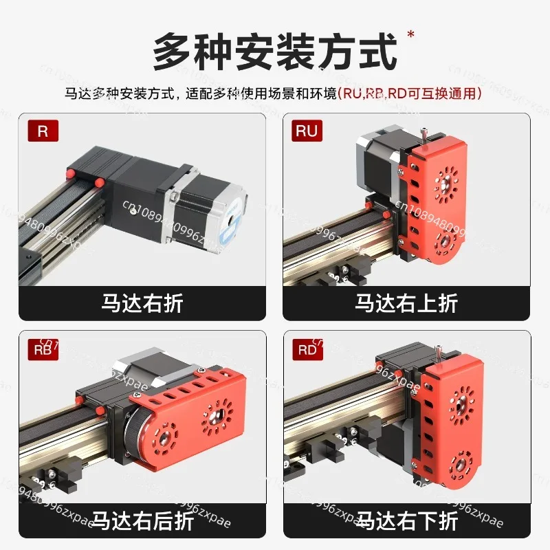 synchronous belt linear slide module cnc electric cross precision linear guide for automatic spraying reciprocating machine 30X
