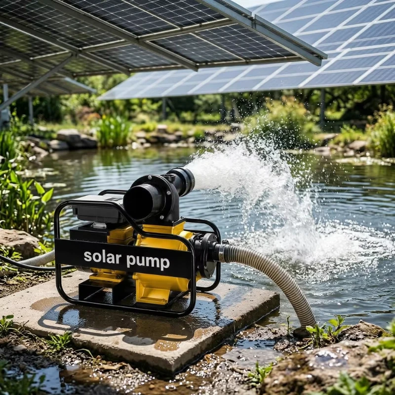 High Flow DC Motor Solar Self-priming Pump Irrigation Garden Pond Livestock Water Tank Automatic Pumping System Fast Delivery