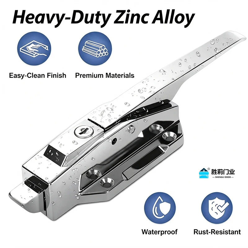 Cold Room Door Lock Safety Latch Walk in Cooler Door Handle Complete Kit Cold Storage Door Hardware Accessories