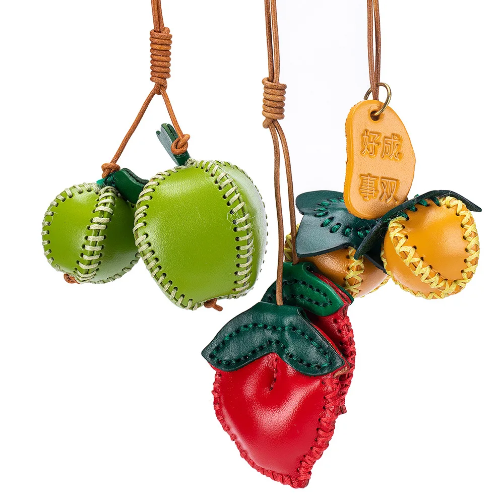 

Package Accessories Genuine Leather Pure Handmade Pendant Cute and Fun Keychain Decoration