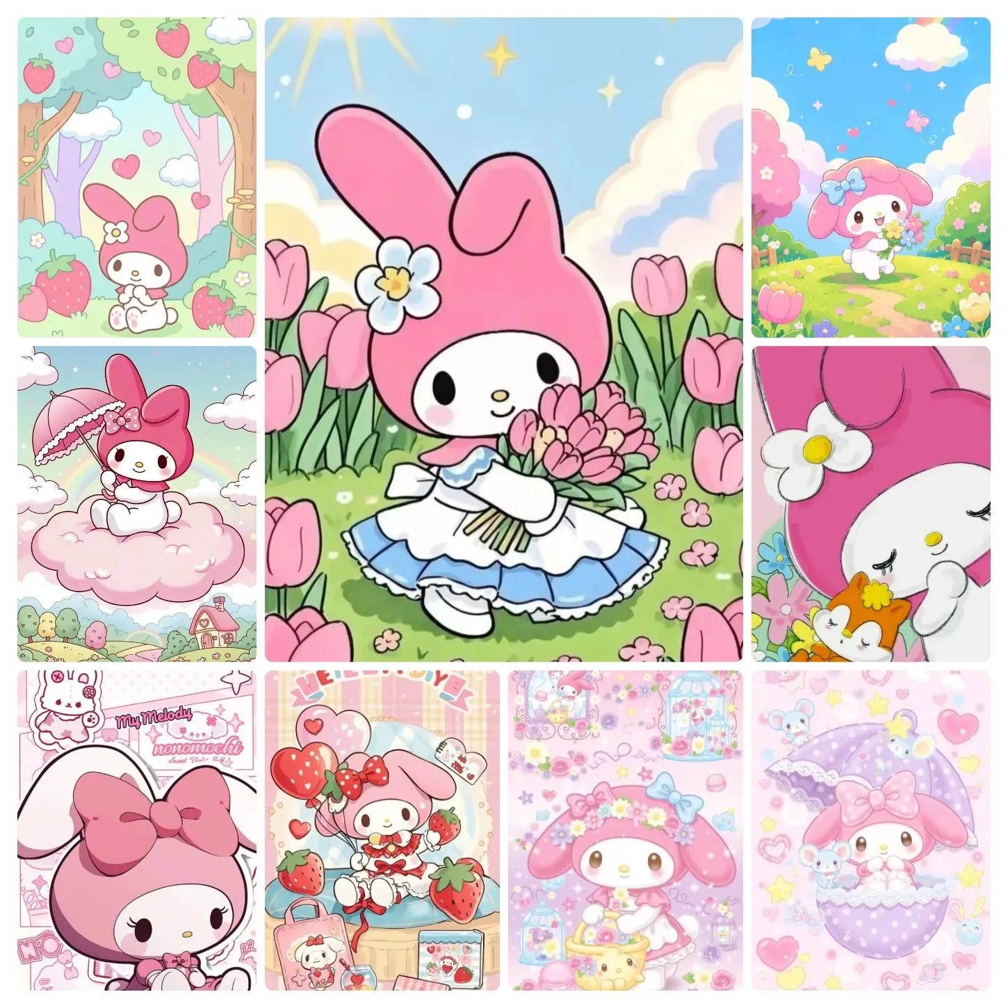 500/1000/1200/2000 PCS Sanrio My Melody Cute Puzzle Creative Puzzle Jigsaw Birthday Gifts Home Decoration Unique Gifts