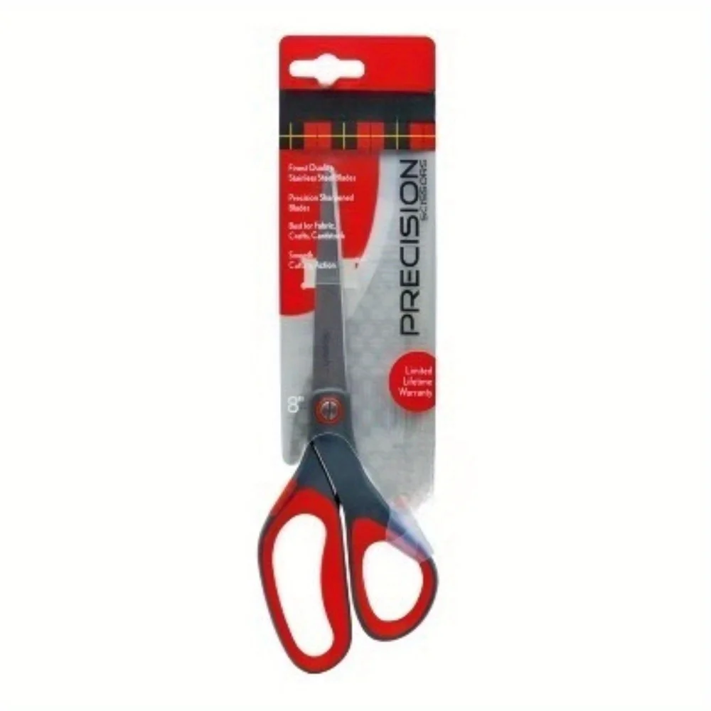 

8-inch precision scissors High-quality stainless steel blades Soft and comfortable handles