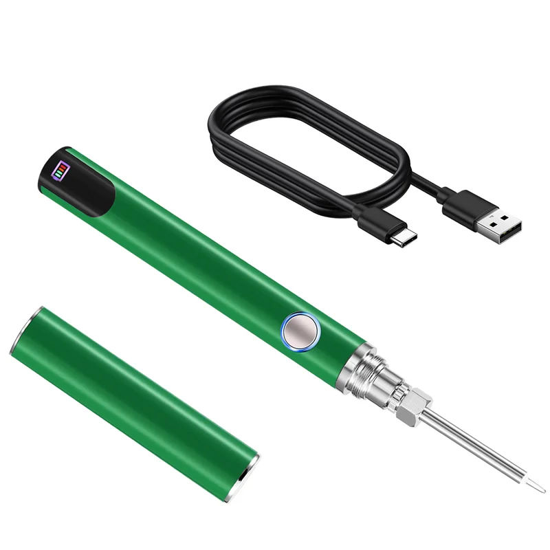 Adjustable 510 Thread Mini Soldering Iron Kit USB Soldering Iron With Cap 3 Gear Voltage Electronic Welding Repair Pen-AA26