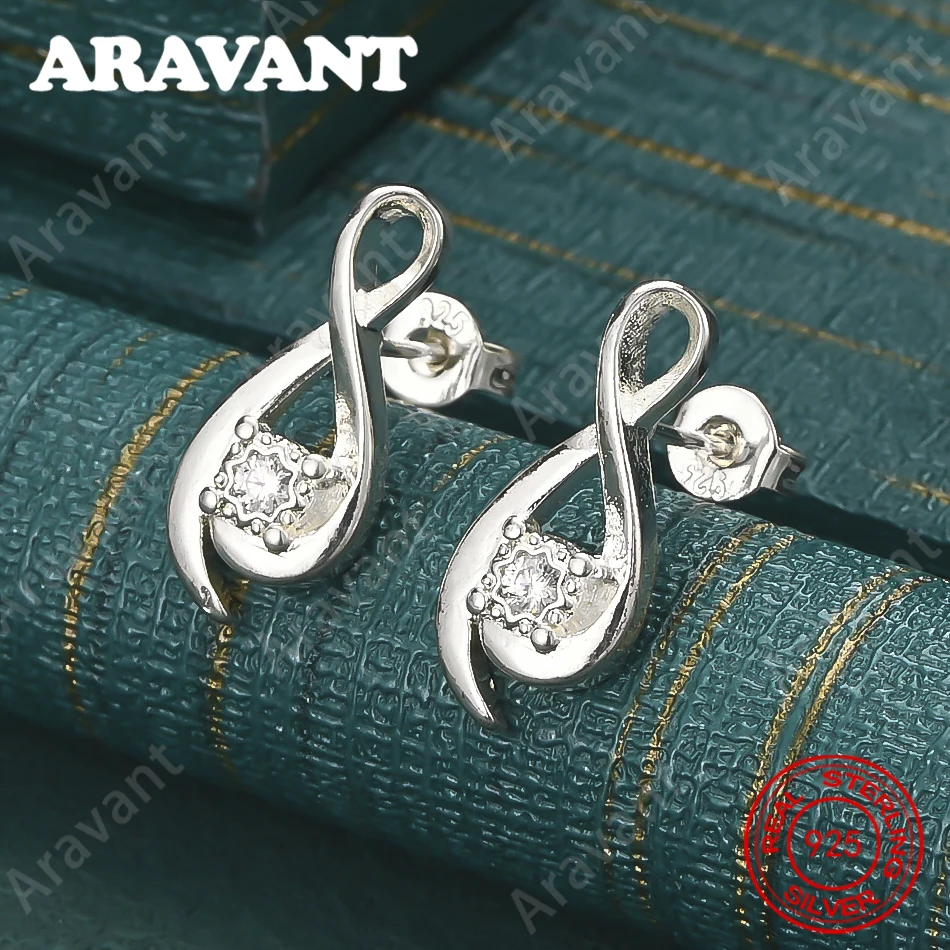 Geometrische Zirkon-Ohrringe aus 925er Sterlingsilber – Alltagsaccessoires für Damen – Schlichter und eleganter Schmuck