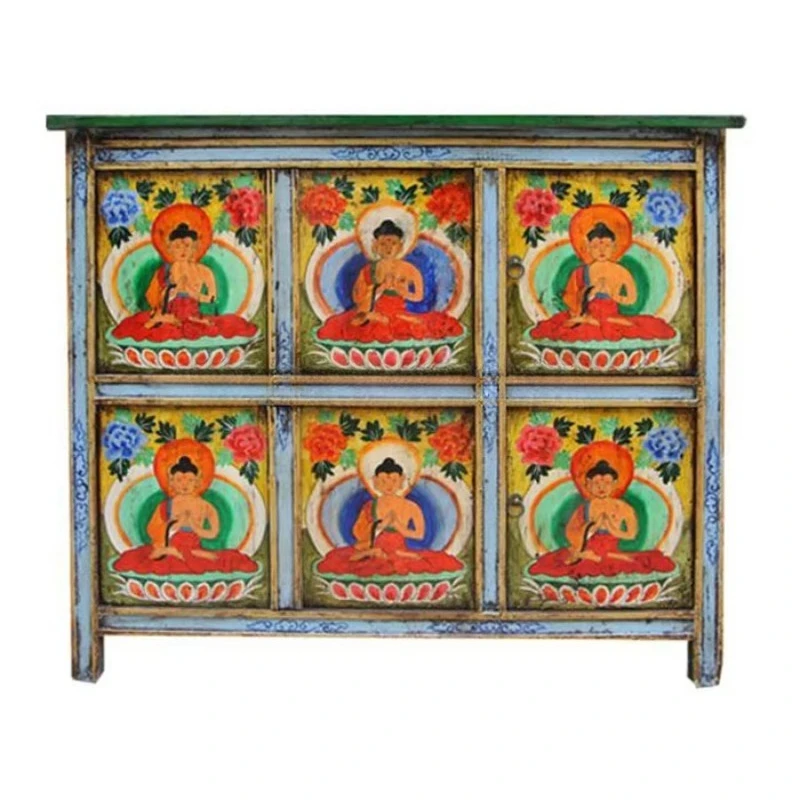 

Chinese antique living room replica hand-painted Xizang furniture, household, civilian furniture
