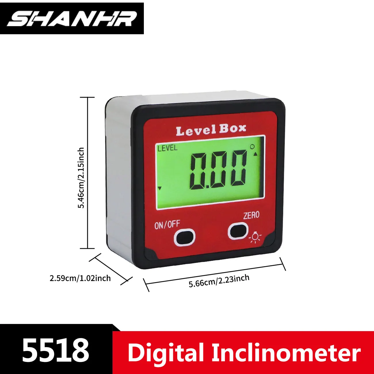 Electronic Protractor Inclinometer Bevel Box Angle Finder Digital Inclinometer With Backlight Angle Measurement Angle Gauge