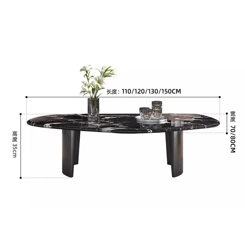c13-Italian Minimalist Rock Slab Coffee Table Nordic Creative Coffee Tables Villas High-End Furniture Mesas De Centro Para Sala