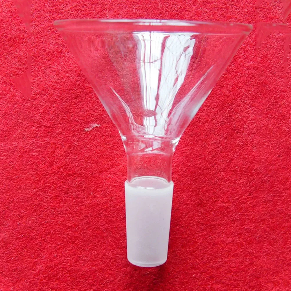 

1Pcs Glass Triangle Filling Funnel Lab Equipment for Chemistry Analysis Durable Heat Resistant Liquid Transfer