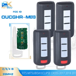 KEYECU OUCGHR-M013 / M014 Smart Remote Key Keyless 315MHz/ 433MHz for Mitsubishi Eclipse Cross Attrage 2017 2018 2019 2020 2021