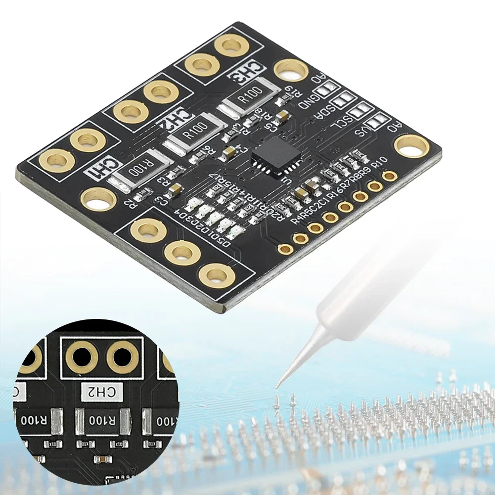 1-10pcs INA3221 High-Side Measurement Shunt Bus Voltage Monitor I2C SMBUS-Compatible Triple-Channel with Pins Replace INA219