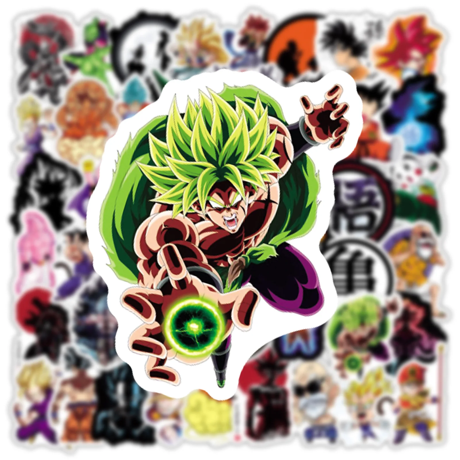 50/100Pcs Anime Dragon Ball Stickers for Kids Graffiti Skateboard Laptop Water Bottle Motorcycle Cartoon Sticker Toy Decals