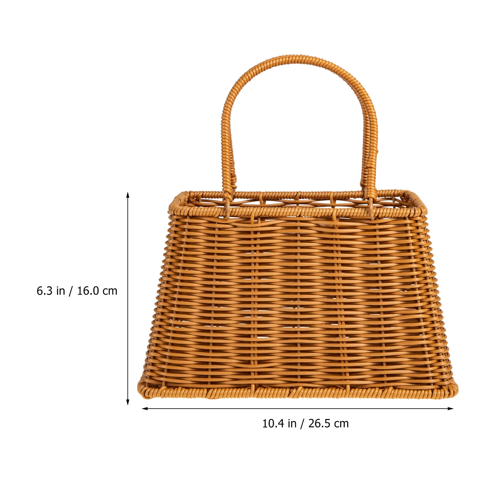 

Professional Woven Flower Basket Natural Hand-Held Multi-Purpose Basket Wedding Gift Home Decorative Flower Arrangement