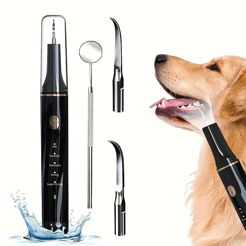 

Cross-border Pet Ultrasonic Electric Tooth Cleaner with Whitening & Gum Care USB Rechargeable Portable for Home Use