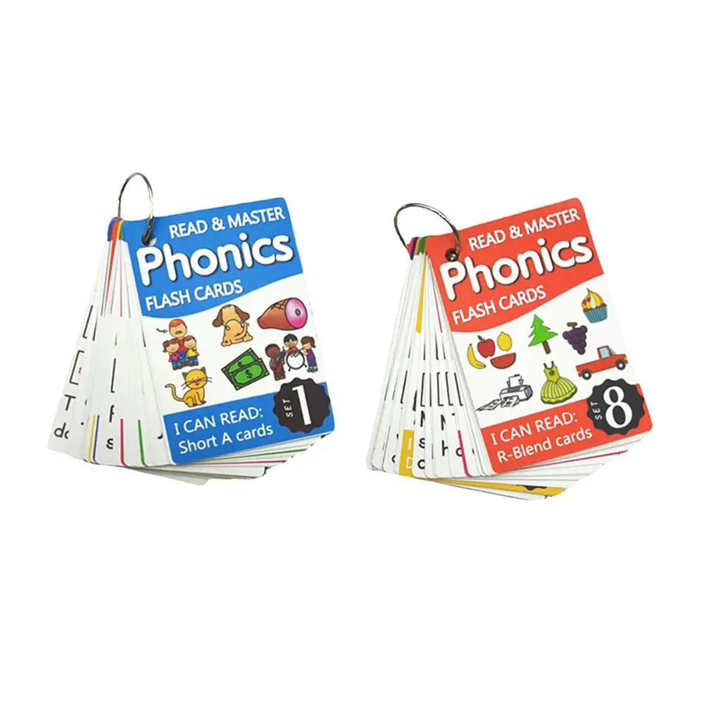 Vibrant Phonics Learning Flashcards CVC Words Boost Memory Alphabet Learning Cards Enhance Cognitive Skills Educational