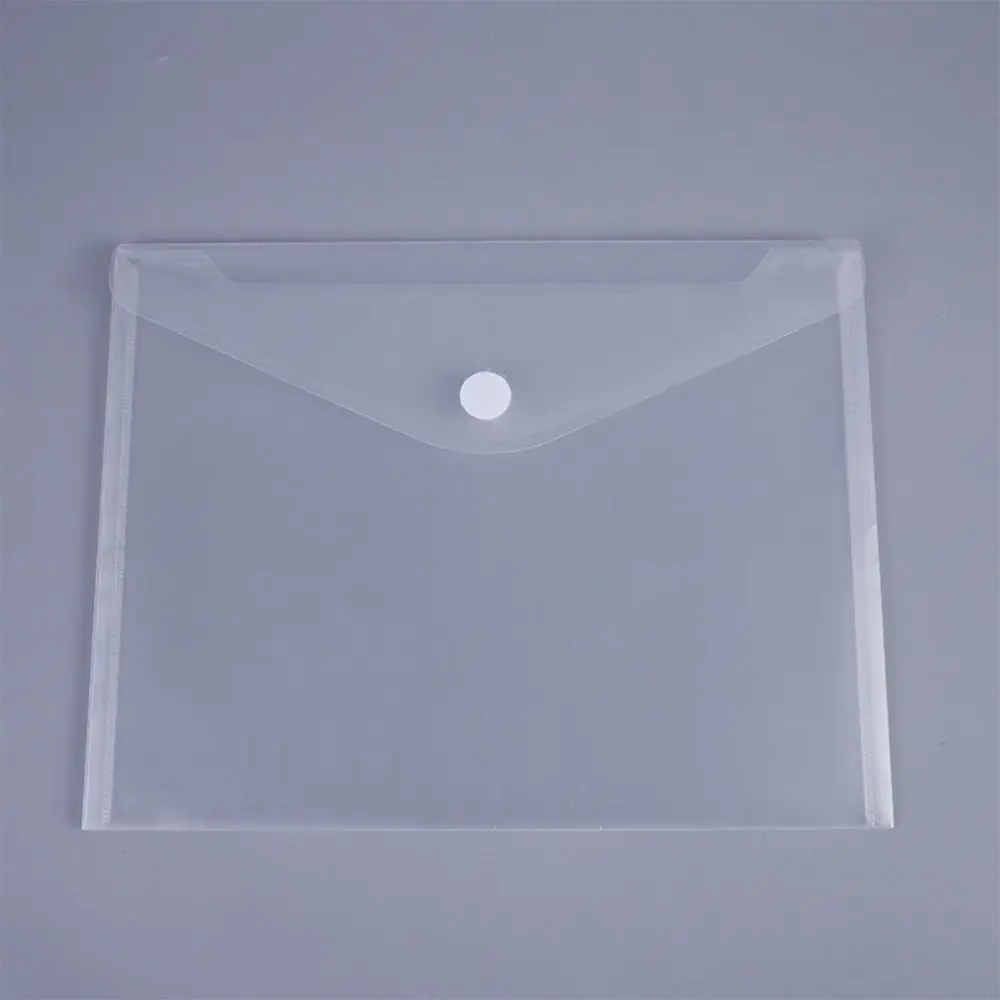Thickened A4/A5/A7/A8 File Folder Waterproof Transparent Document Folder Plastic File Bag Gift