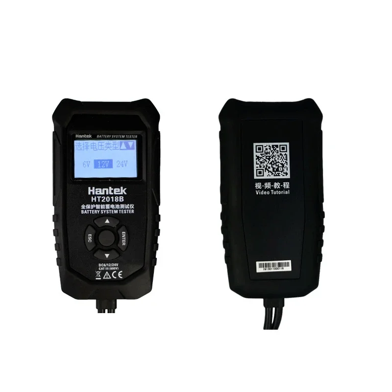 Тестер заряда автомобильных аккумуляторов Hantek HT2018B HT2018C, 6 в, 12 В, 24 В, анализатор заряда автомобильных аккумуляторов с ЖК-дисплеем