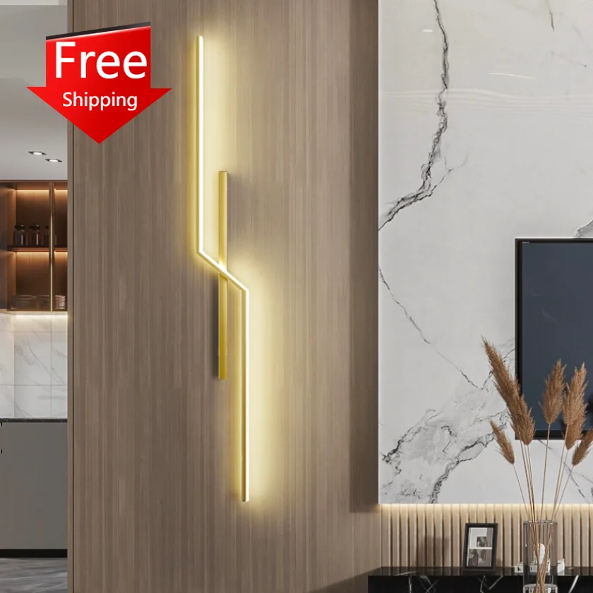 

Led Background Wall Lamp for Living Room Bedroom Bedside Sconce Lights Modern Hotel Decoration Lighting Decor Home Indoor Aisle